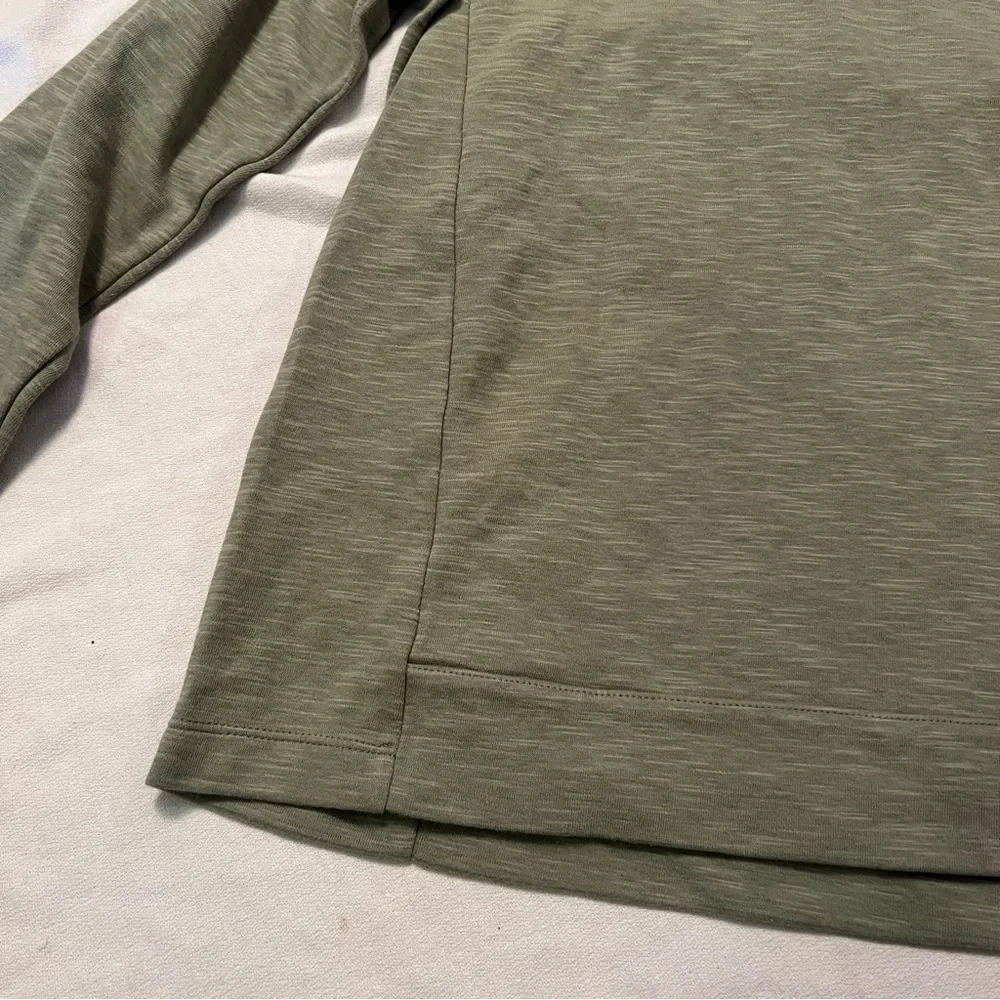 - J. Jill cotton blend pullover sweatshirt kangaroo pockets. - Picture 7 of 14